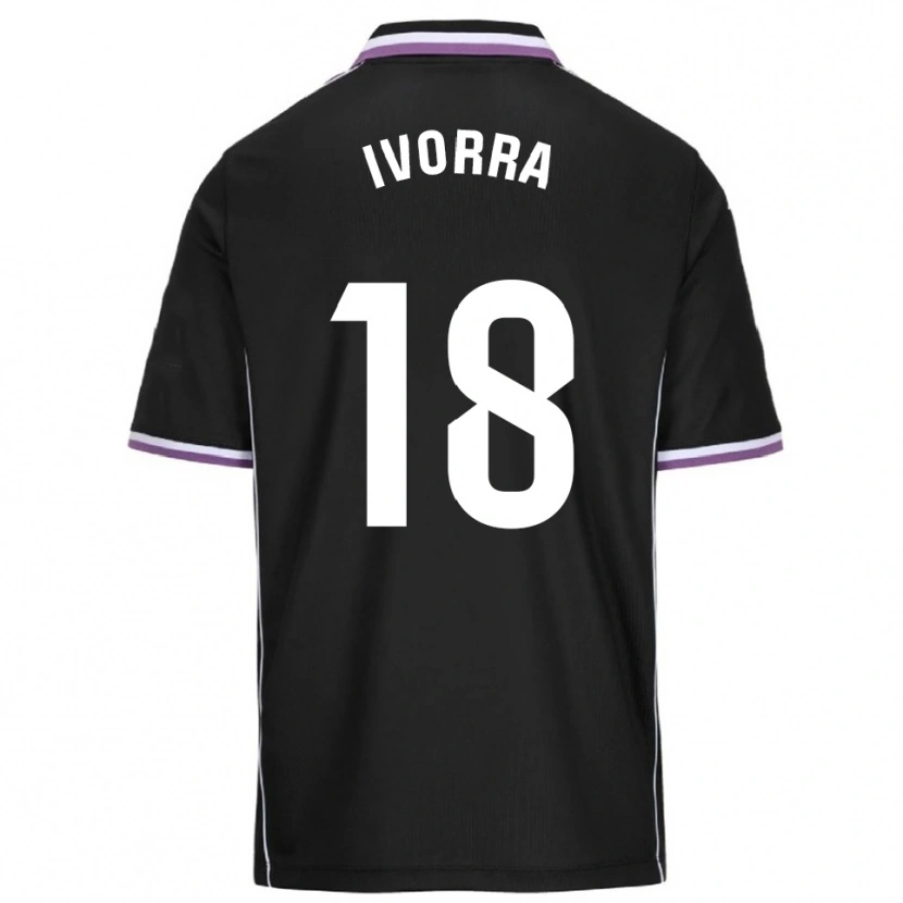 DanxenメンズIker Ivorra#18紫黒アウェイシャツ2025/26ジャージーユニフォーム