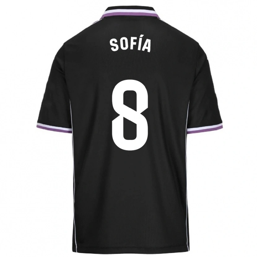 DanxenメンズSofía Fernández Gutiérrez#8紫黒アウェイシャツ2025/26ジャージーユニフォーム