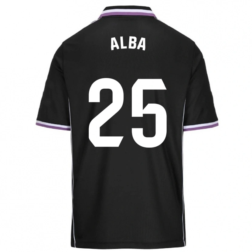 DanxenメンズAlba Acebes Rodríguez#25紫黒アウェイシャツ2025/26ジャージーユニフォーム