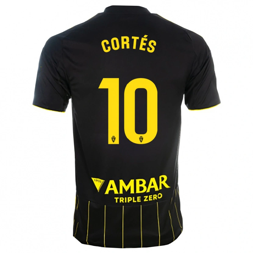 DanxenメンズPablo Cortés#10黒黄アウェイシャツ2025/26ジャージーユニフォーム
