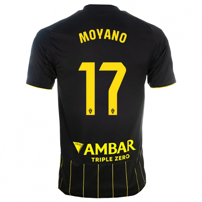 DanxenメンズSebas Moyano#17黒黄アウェイシャツ2025/26ジャージーユニフォーム