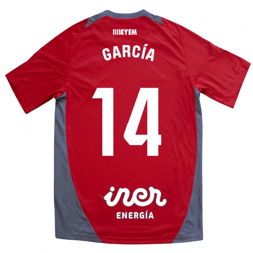 DanxenメンズJon García#14赤灰アウェイシャツ2025/26ジャージーユニフォーム