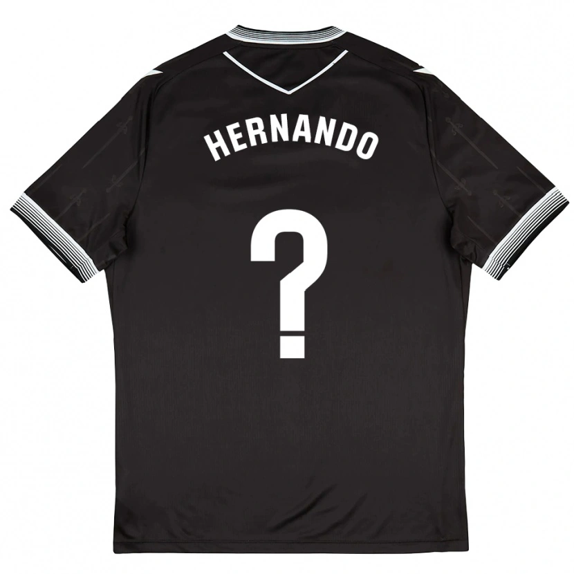 DanxenメンズMarcos Hernando#0黒白アウェイシャツ2025/26ジャージーユニフォーム