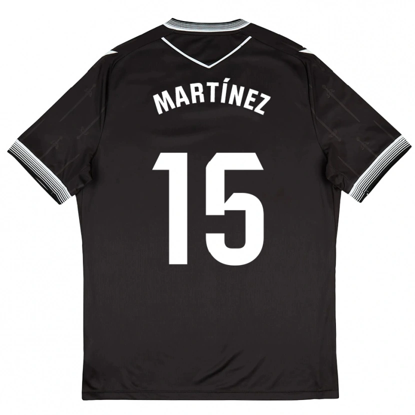 DanxenメンズIván Martínez#15黒白アウェイシャツ2025/26ジャージーユニフォーム