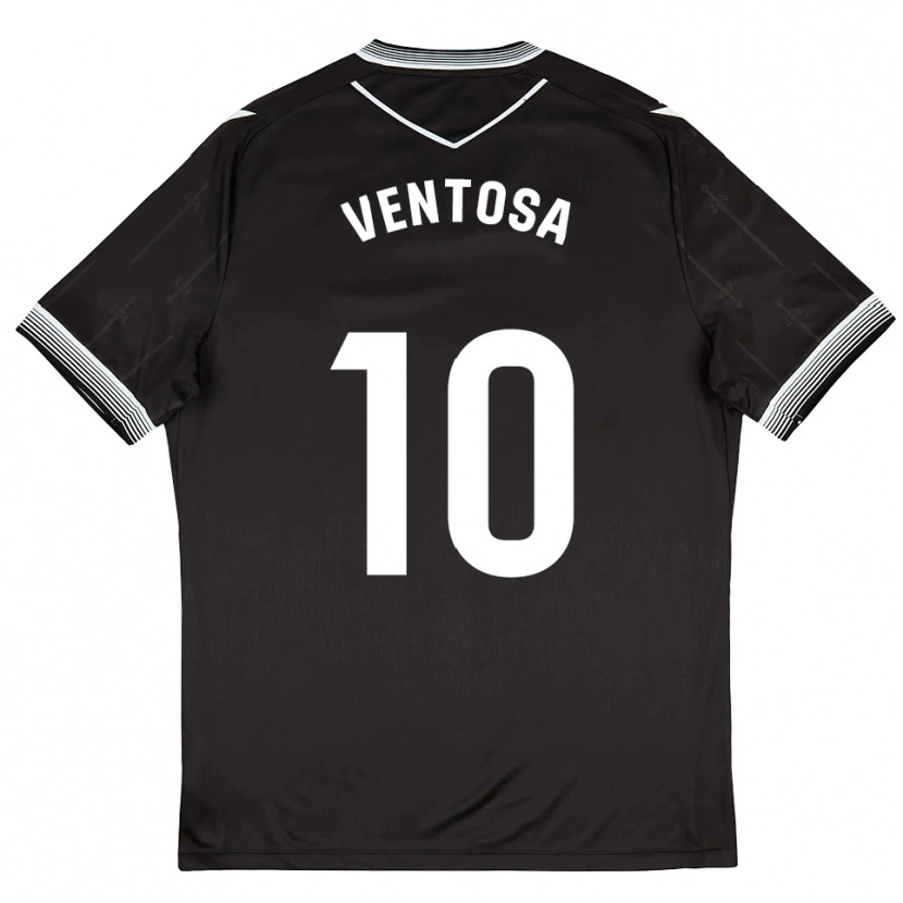 DanxenメンズEthan Ventosa#10黒白アウェイシャツ2025/26ジャージーユニフォーム