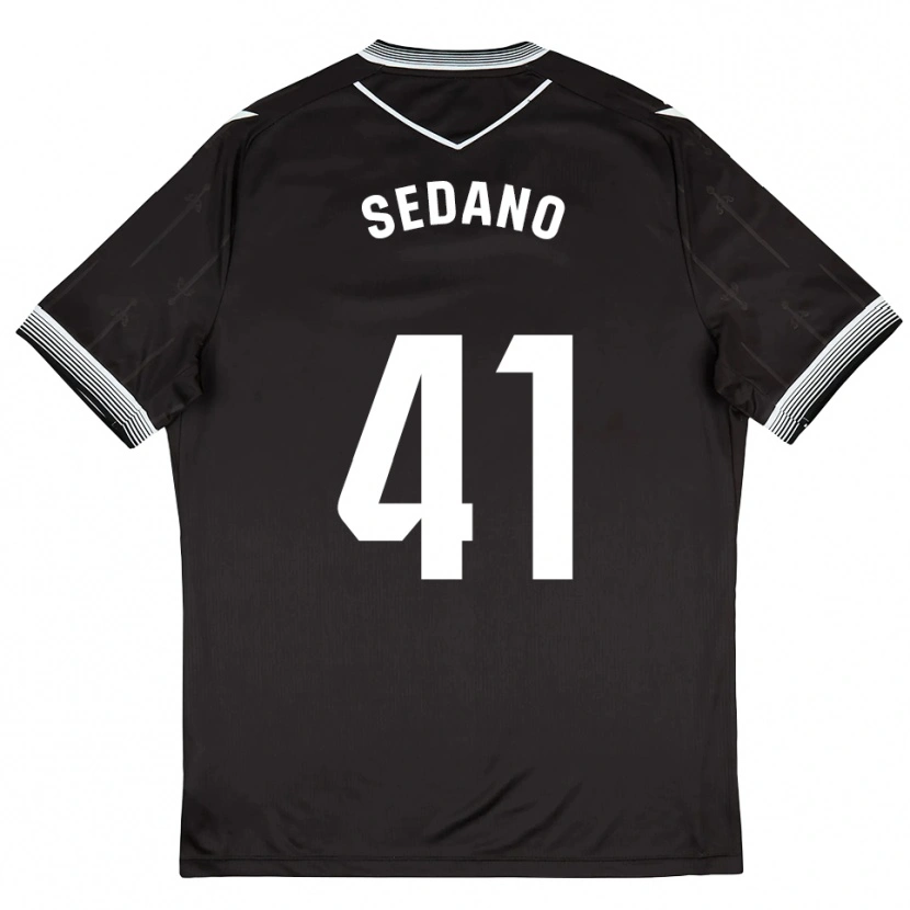 DanxenメンズHugo Sedano#41黒白アウェイシャツ2025/26ジャージーユニフォーム