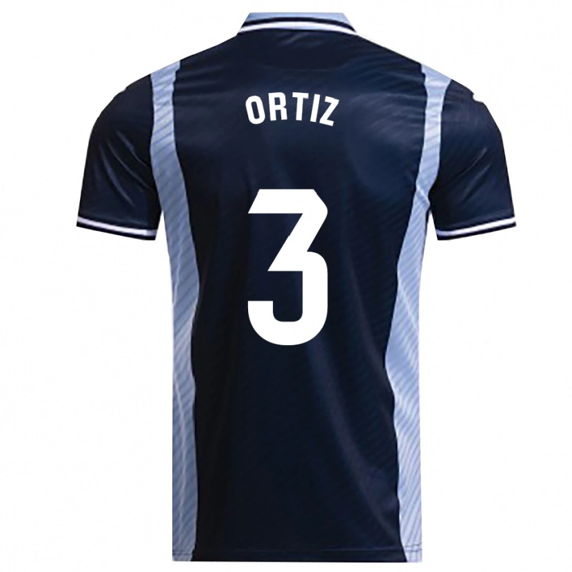 DanxenメンズJosema Ortiz#3紺空色アウェイシャツ2025/26ジャージーユニフォーム