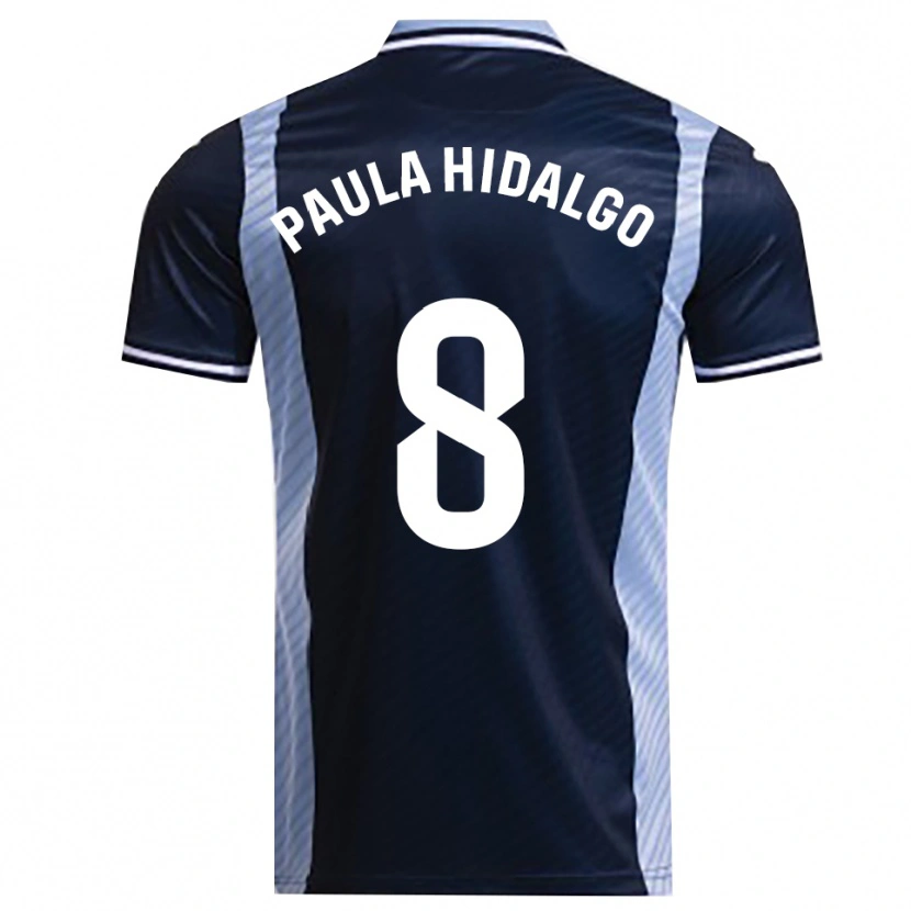 DanxenメンズPaula Hidalgo Gutiérrez#8紺空色アウェイシャツ2025/26ジャージーユニフォーム