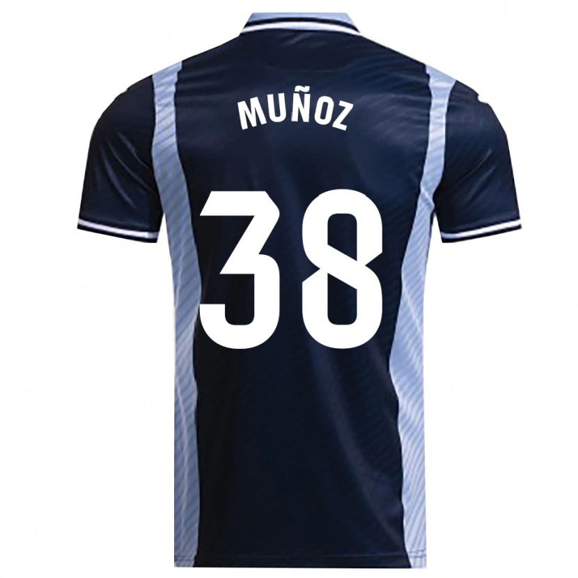 DanxenメンズPablo Muñoz#38紺空色アウェイシャツ2025/26ジャージーユニフォーム