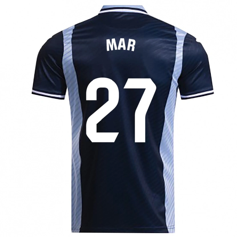 DanxenメンズMar Gómez Orzaez#27紺空色アウェイシャツ2025/26ジャージーユニフォーム