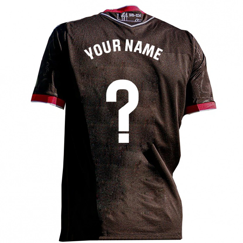 Danxenメンズあなたの名前#0黒赤アウェイシャツ2025/26ジャージーユニフォーム