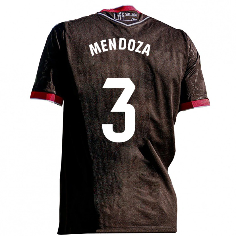 DanxenメンズEdu Mendoza#3黒赤アウェイシャツ2025/26ジャージーユニフォーム
