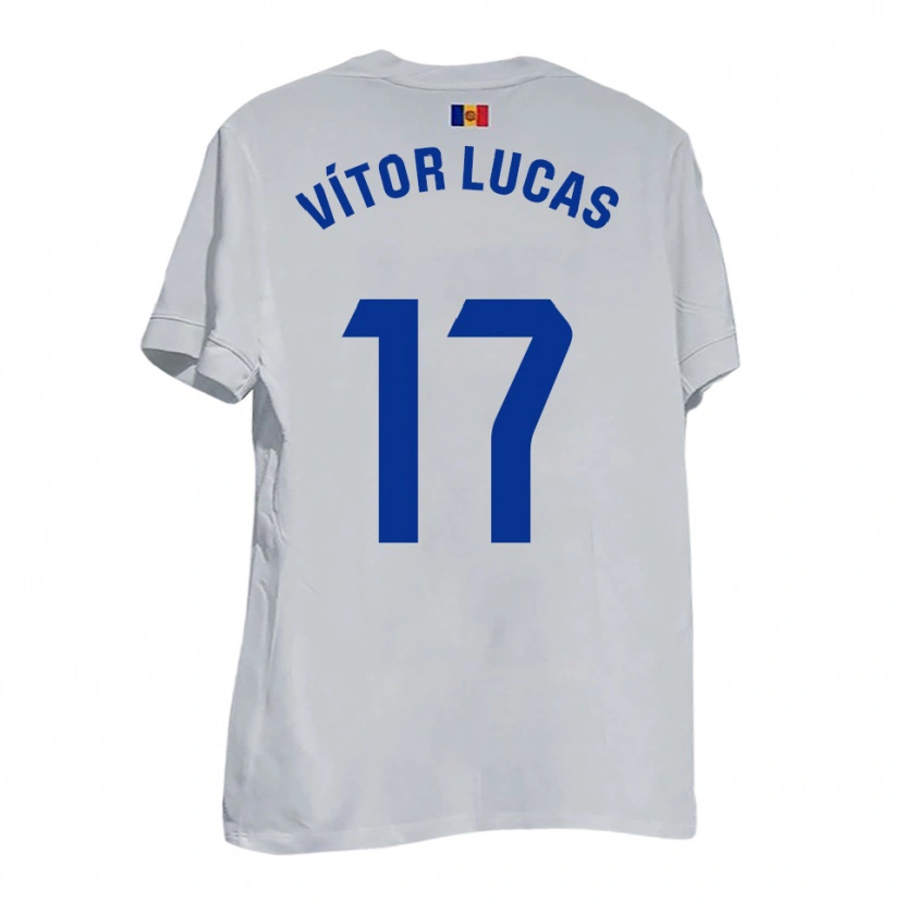 DanxenメンズBruno Vítor Lucas#17白 青 黄アウェイシャツ2025/26ジャージーユニフォーム