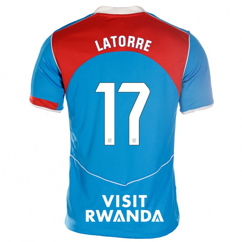 Danxenメンズバルバラ・ラトーレ#17青白サードユニフォームシャツ2025/26ジャージーユニフォーム
