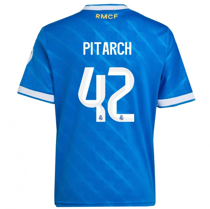DanxenメンズThiago Pitarch#42青白サードユニフォームシャツ2025/26ジャージーユニフォーム