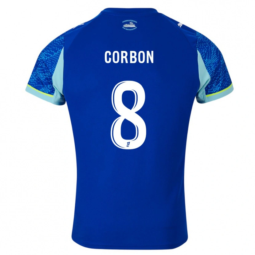 DanxenメンズMax Corbon#8空色白サードユニフォームシャツ2025/26ジャージーユニフォーム