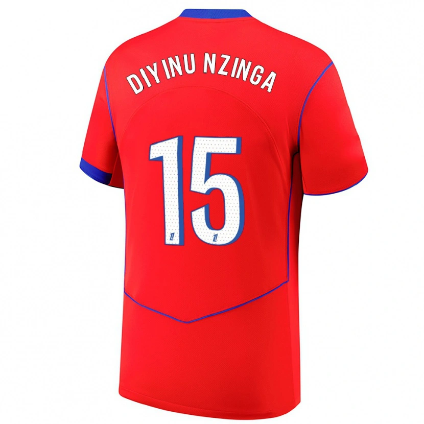 DanxenメンズVainqueur Diyinu Nzinga#15赤青白サードユニフォームシャツ2025/26ジャージーユニフォーム