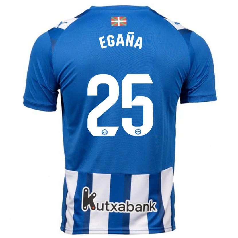 DanxenレディースEider Egaña#25青白ホームシャツ2025/26ジャージーユニフォーム