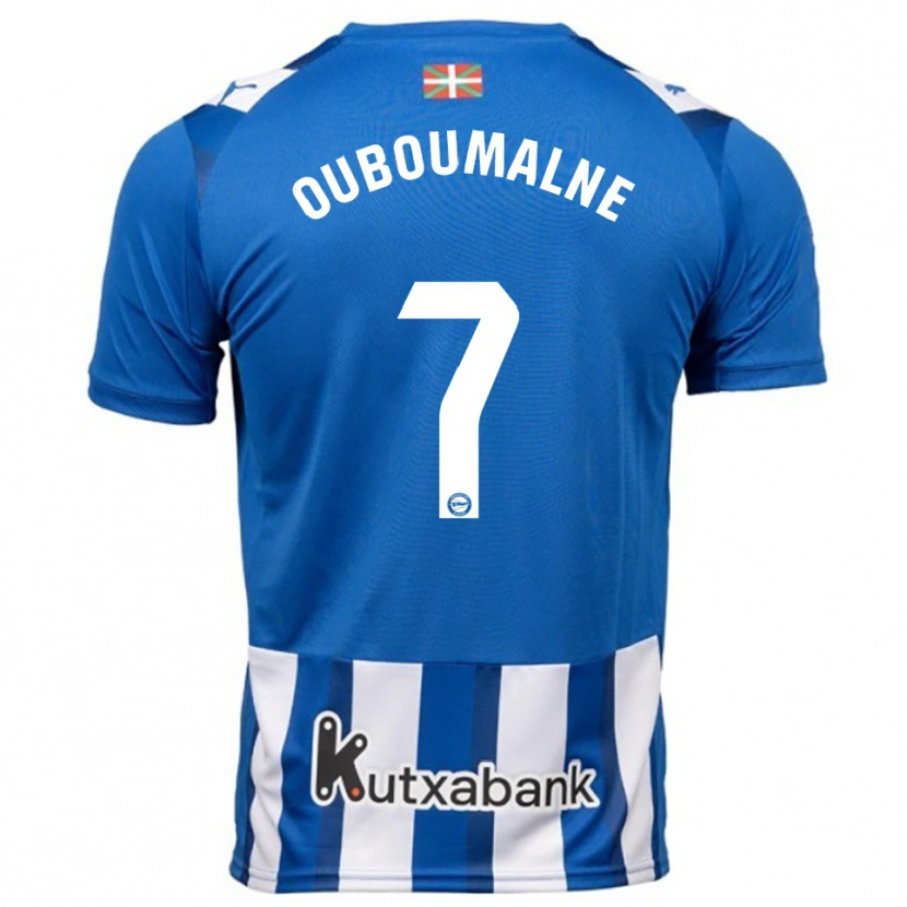 DanxenレディースIbra Ouboumalne#7青白ホームシャツ2025/26ジャージーユニフォーム