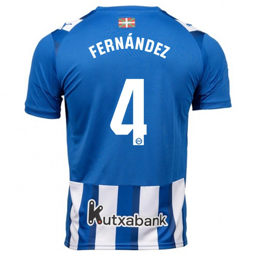 DanxenレディースAritz Fernández#4青白ホームシャツ2025/26ジャージーユニフォーム