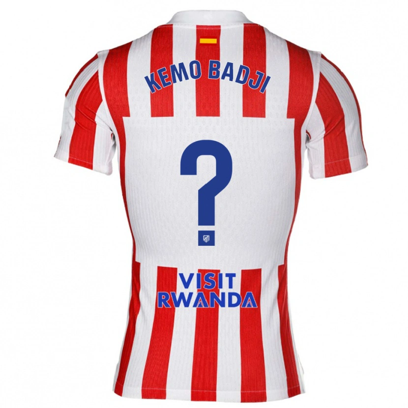 DanxenレディースAbdou Kemo Badji#0赤白ホームシャツ2025/26ジャージーユニフォーム