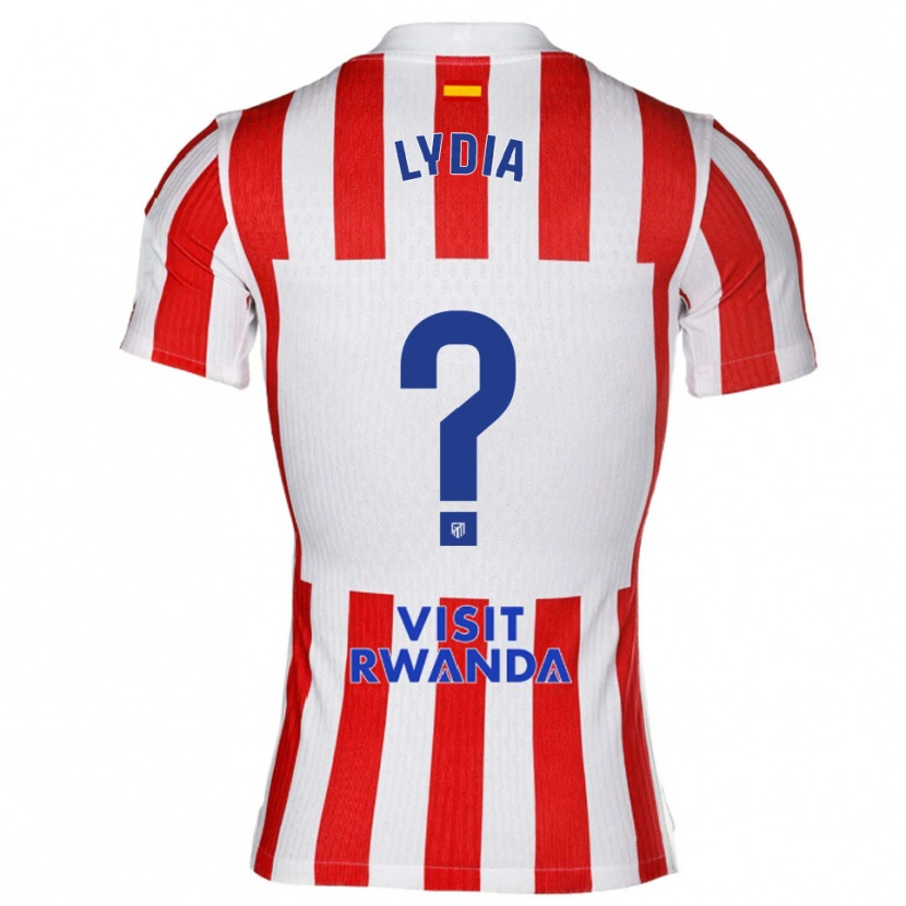 DanxenレディースLydia Rodríguez#0赤白ホームシャツ2025/26ジャージーユニフォーム