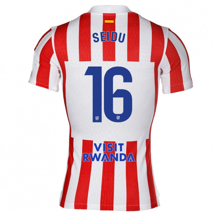Danxenレディースタウフィック・セイドゥ#16赤白ホームシャツ2025/26ジャージーユニフォーム