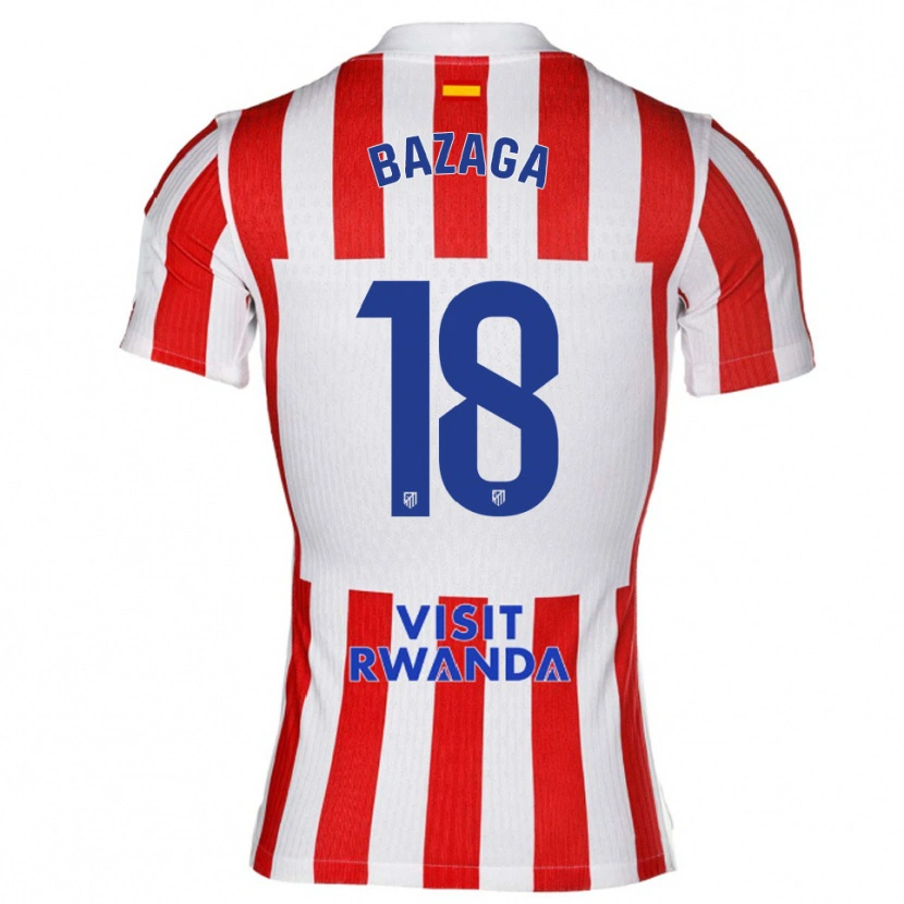 DanxenレディースÓscar Bazaga#18赤白ホームシャツ2025/26ジャージーユニフォーム