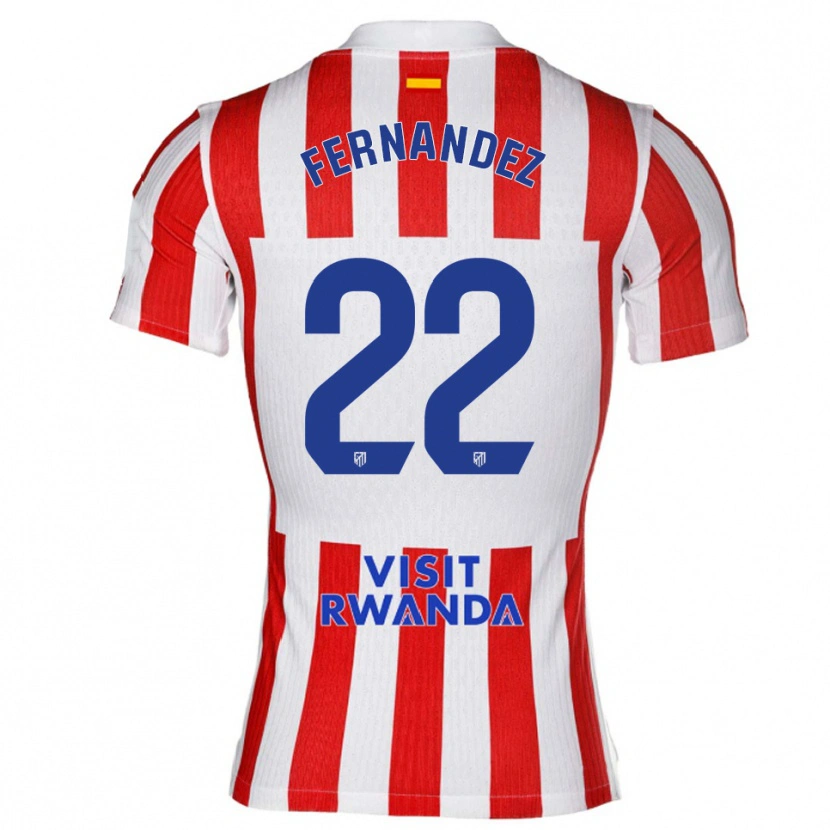 DanxenレディースDavid Fernández#22赤白ホームシャツ2025/26ジャージーユニフォーム