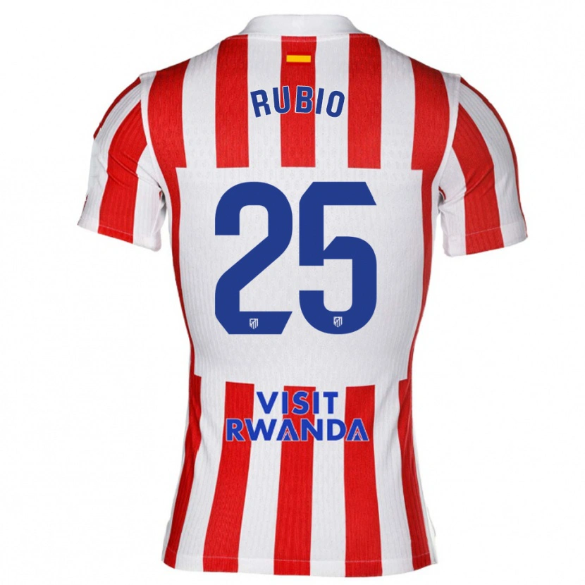 DanxenレディースDaniel Rubio#25赤白ホームシャツ2025/26ジャージーユニフォーム
