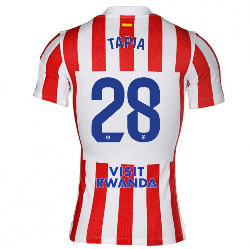 DanxenレディースUnai Tapia#28赤白ホームシャツ2025/26ジャージーユニフォーム