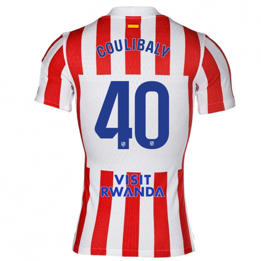 DanxenレディースIzan Coulibaly#40赤白ホームシャツ2025/26ジャージーユニフォーム