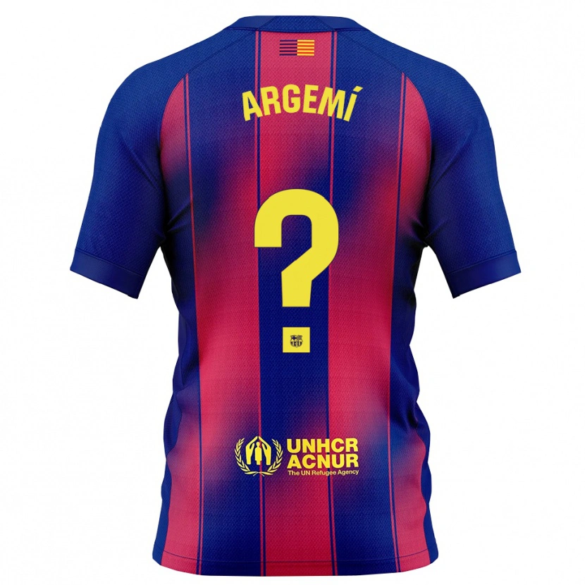 DanxenレディースAdam Argemí#0青赤ホームシャツ2025/26ジャージーユニフォーム
