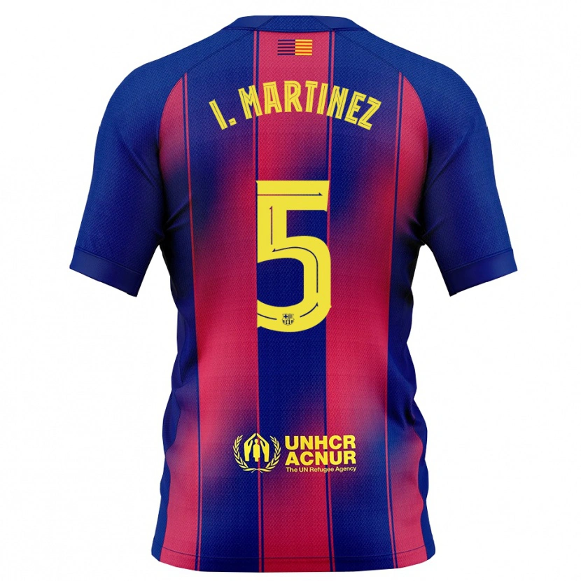 Danxenレディースイニゴ・マルティネス#5青赤ホームシャツ2025/26ジャージーユニフォーム
