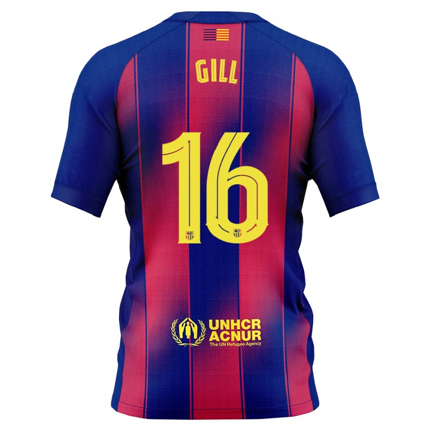 Danxenレディースエイドリアン・ギル#16青赤ホームシャツ2025/26ジャージーユニフォーム