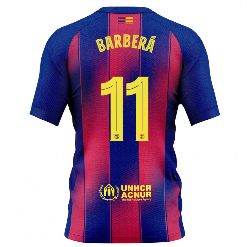 Danxenレディースビクトル・バルベラ#11青赤ホームシャツ2025/26ジャージーユニフォーム