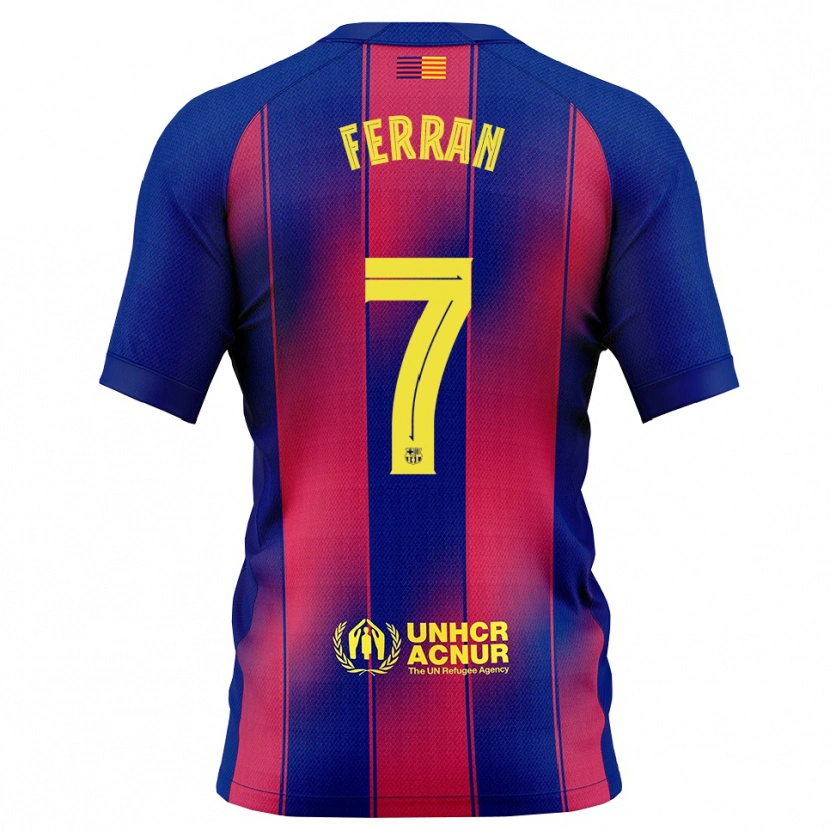 Danxenレディースフェラン・トーレス#7青赤ホームシャツ2025/26ジャージーユニフォーム