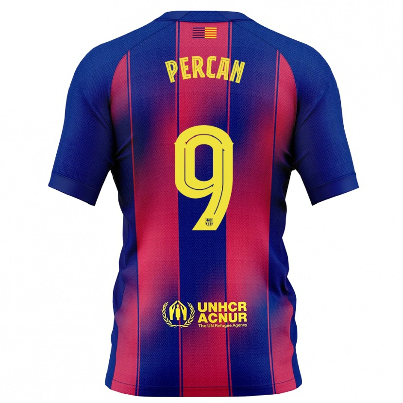 Danxenレディースディエゴ・パーカン#9青赤ホームシャツ2025/26ジャージーユニフォーム