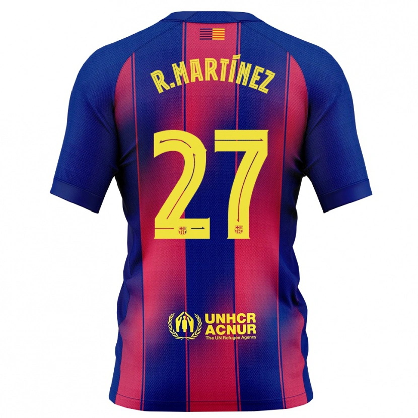 Danxenレディースロヘル・マルティネス#27青赤ホームシャツ2025/26ジャージーユニフォーム