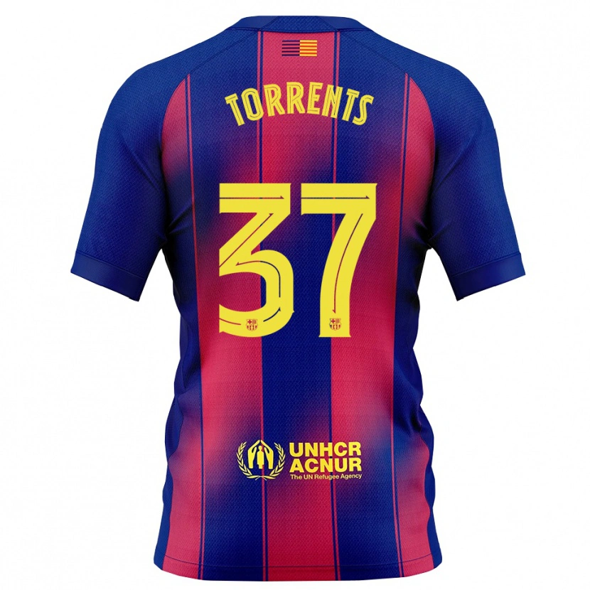 Danxenレディースジョフレ・トレンツ#37青赤ホームシャツ2025/26ジャージーユニフォーム