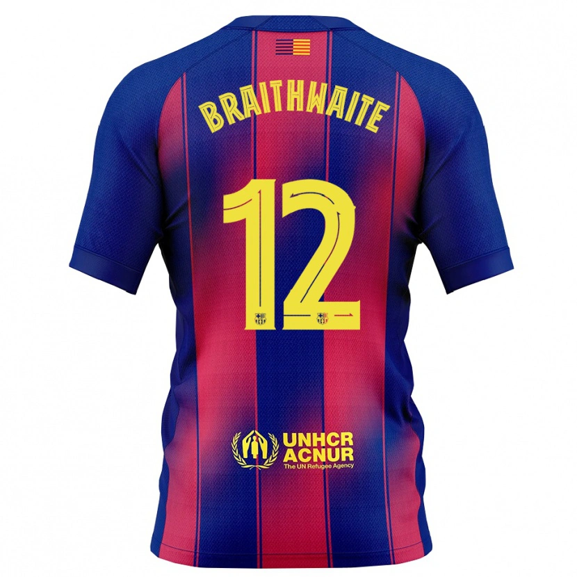 Danxenレディースマルティン・ブライトバイテ#12青赤ホームシャツ2025/26ジャージーユニフォーム