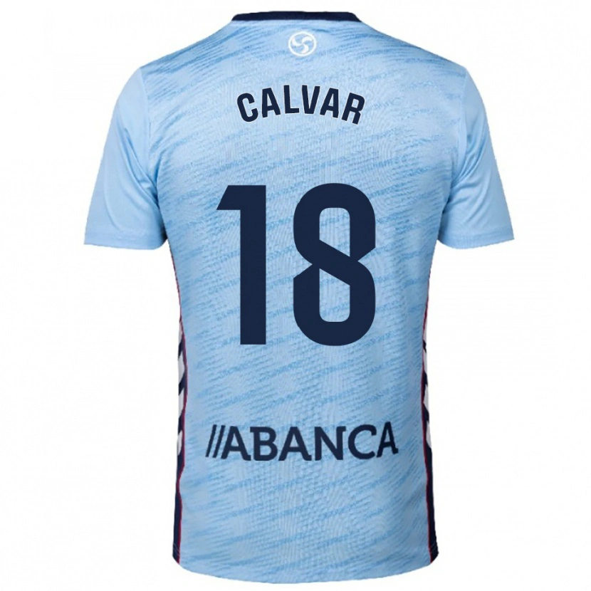 DanxenレディースMaría Calvar#18空色赤ホームシャツ2025/26ジャージーユニフォーム