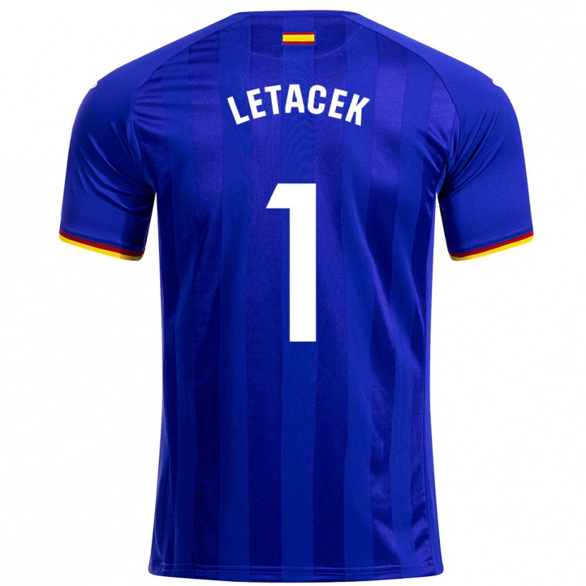 DanxenレディースJiri Letacek#1青赤黄ホームシャツ2025/26ジャージーユニフォーム