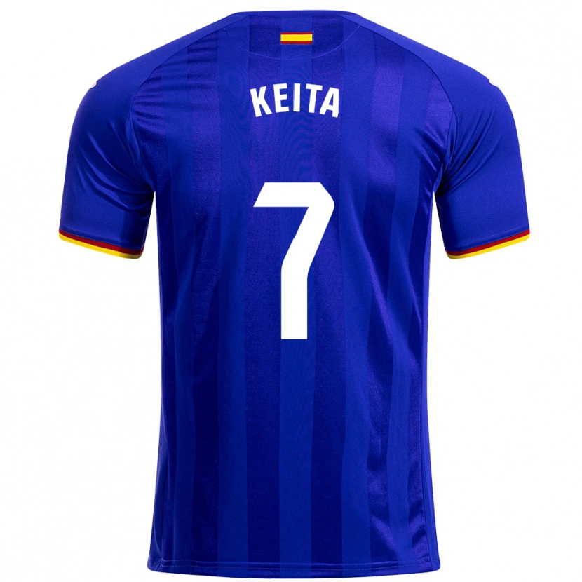 DanxenレディースAbdoulaye Keita#7青赤黄ホームシャツ2025/26ジャージーユニフォーム