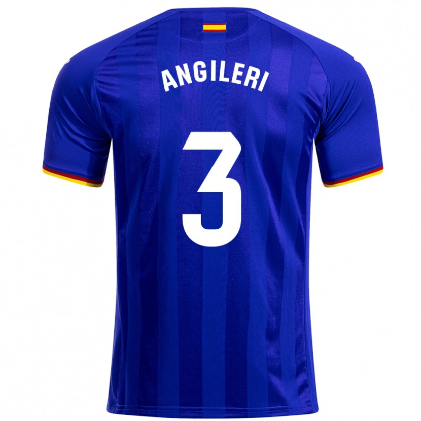 Danxenレディースファブリシオ・アンジレリ#3青赤黄ホームシャツ2025/26ジャージーユニフォーム