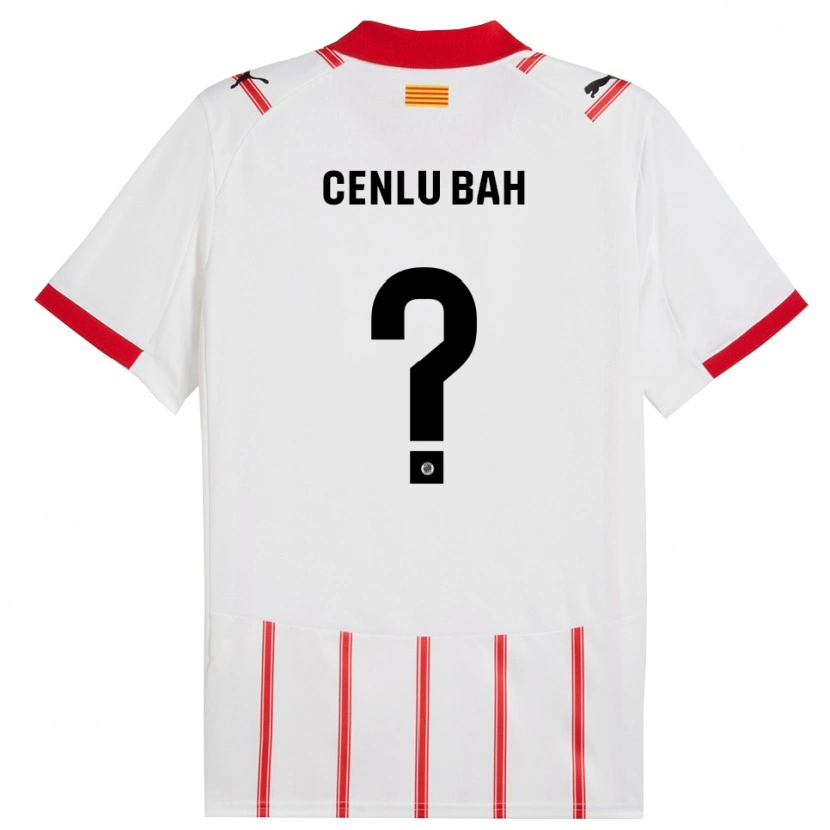 DanxenレディースMamadou Cenlu Bah#0白赤ホームシャツ2025/26ジャージーユニフォーム