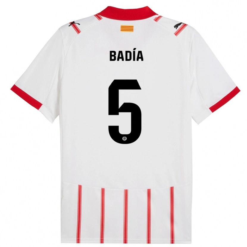 DanxenレディースGuillem Badia#5白赤ホームシャツ2025/26ジャージーユニフォーム