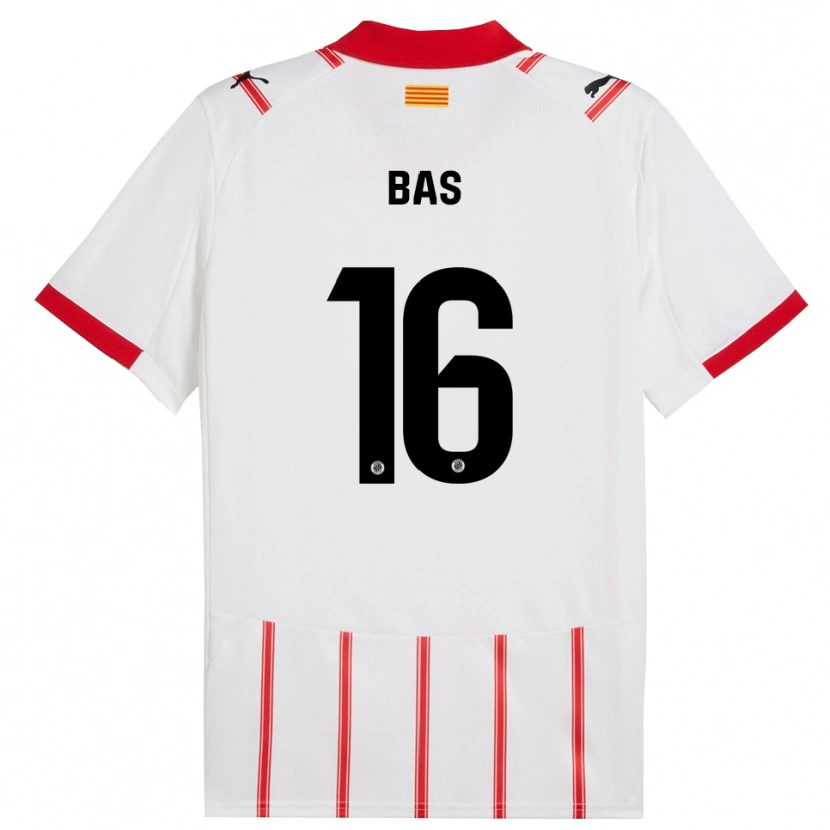 DanxenレディースJordi Bas#16白赤ホームシャツ2025/26ジャージーユニフォーム