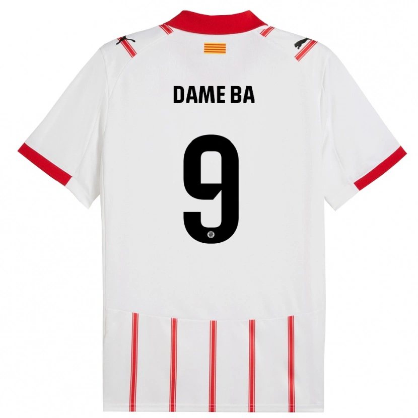 Danxenレディースパパ・ダメ・バ#9白赤ホームシャツ2025/26ジャージーユニフォーム