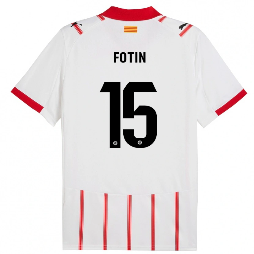 DanxenレディースRareș Fotin#15白赤ホームシャツ2025/26ジャージーユニフォーム